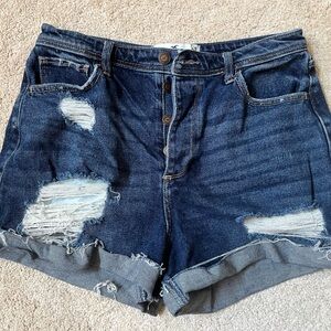 Hollister jean shorts. Buttonfly